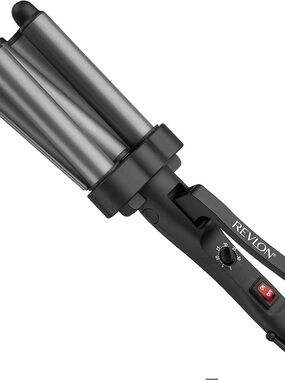 Revlon Triple Barrel Waver - Black and Gray